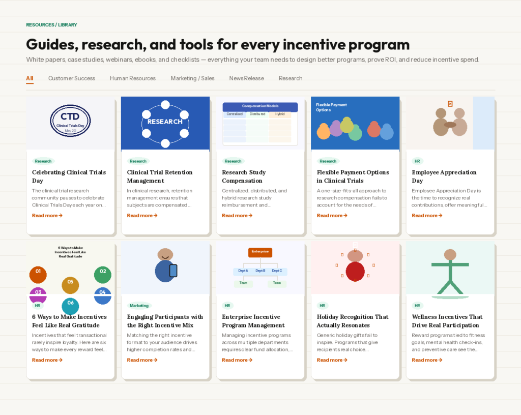 This is an abstract image of the TruCentive resource library which contains articles, white papers, news releases, and other information to help you get the most out of your incentive programs