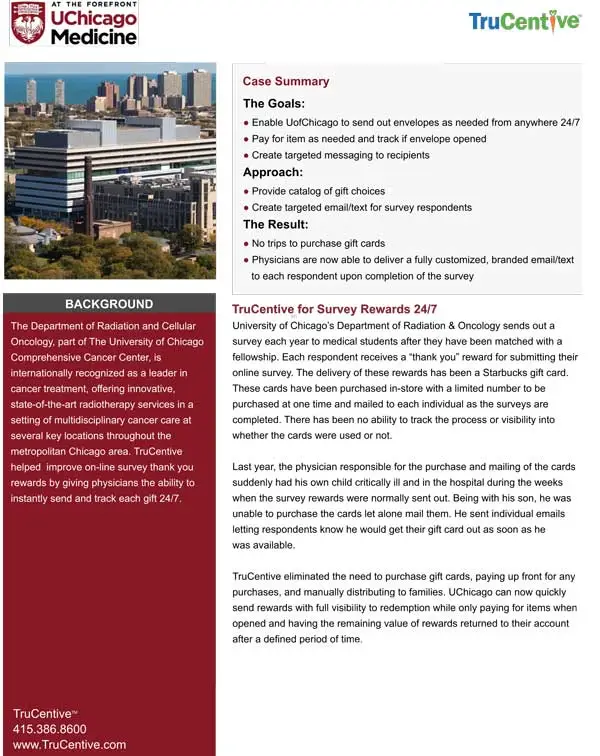 University of Chicago Case Study