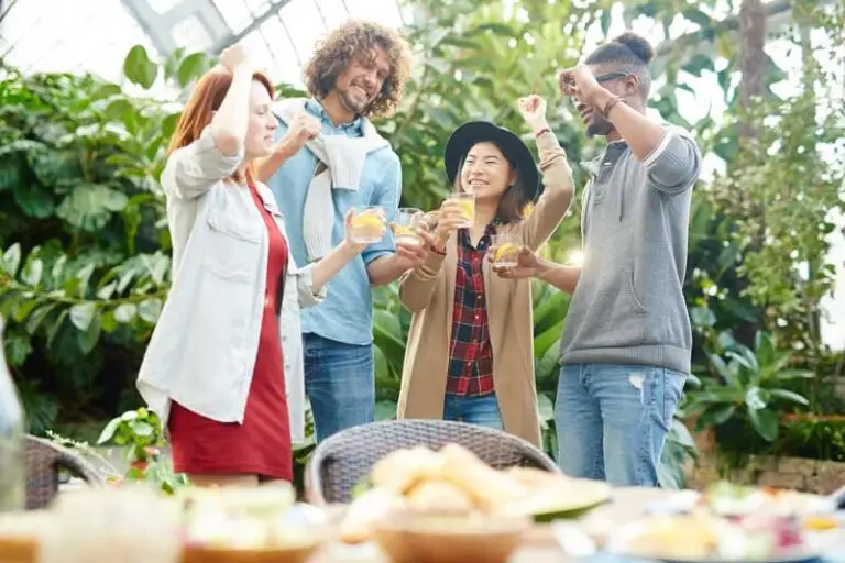 employees at a company picnic