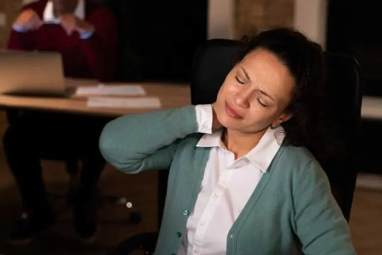 stress, lack of sleep at the office