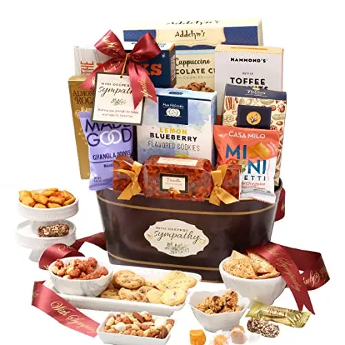 Broadway Basketeers Sympathy Care Package Gift Basket of Chocolates & Sweets.