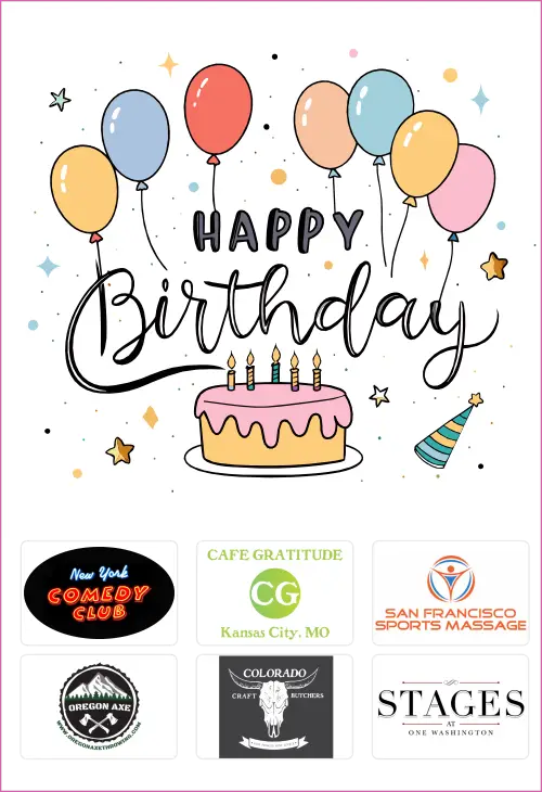 Local Happy Birthday Project with Local Gift Cards