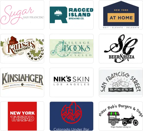 Selection of Local Gift Cards