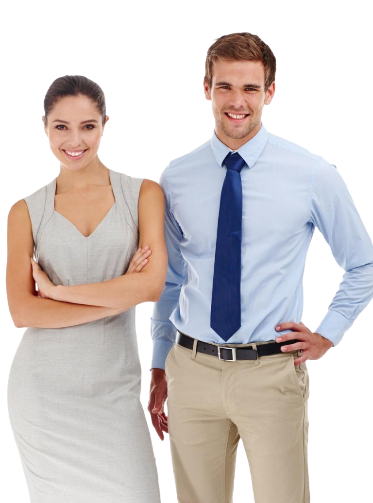 Two happy HR professionals who read the TruCentive Incentive Insights blog.