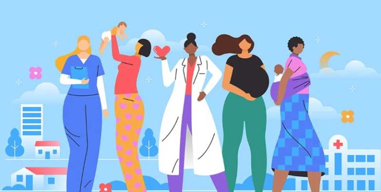world health day 2025 logo healthy births hopeful future
