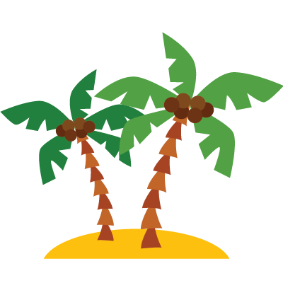 palm trees summer swag