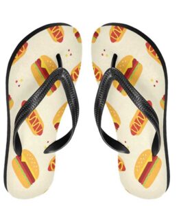 hot dog day flip flops