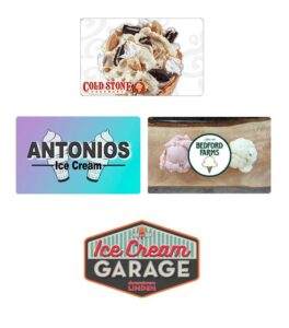 Ice cream gift card options