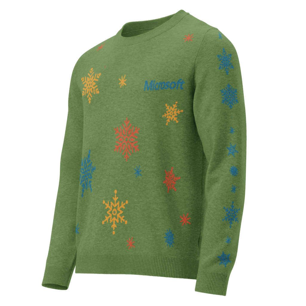 Classic Crew neck sweater with custom design for the holiday party